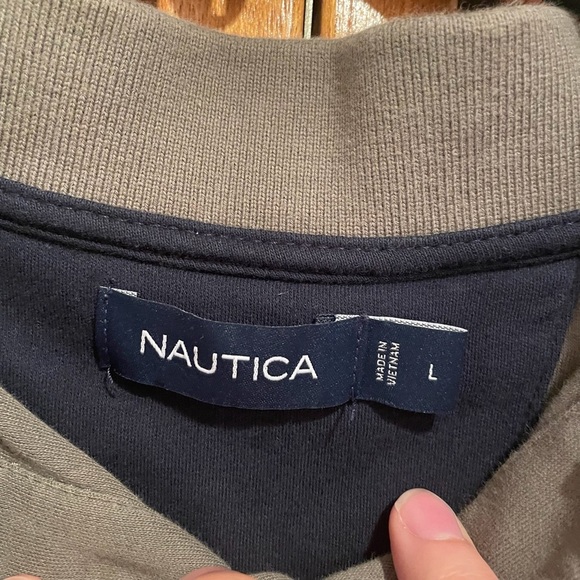 Nautica Men’s Green Collared Business Casual Workwear Golf Polo Sz L - Picture 4 of 7